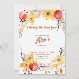 Alles Gute zum ersten Geburtstag! Party zum 1. Jah Einladung