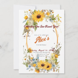 Alles Gute zum ersten Geburtstag! Party zum 1. Jah Einladung