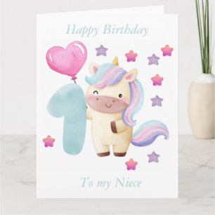 Alles Gute zum ersten Geburtstag zu meinem Nichte" Karte