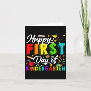 Alles Gute zum ersten Kindergarten zurück zum Schu Karte
