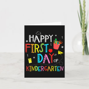 Alles Gute zum ersten Kindergarten zurück zum Tee Karte