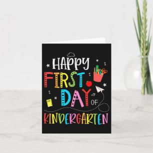 Alles Gute zum ersten Kindergarten zurück zum Tee Karte