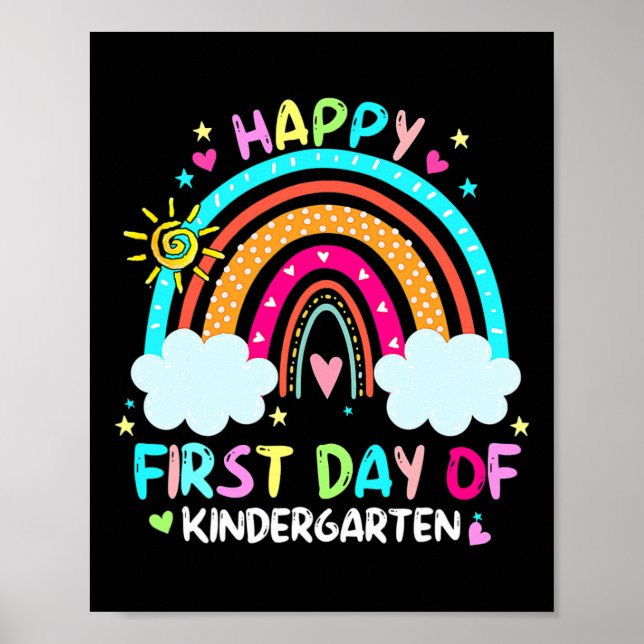 Alles Gute zum ersten Kindergarten zurück zur Schu Poster (Vorne)