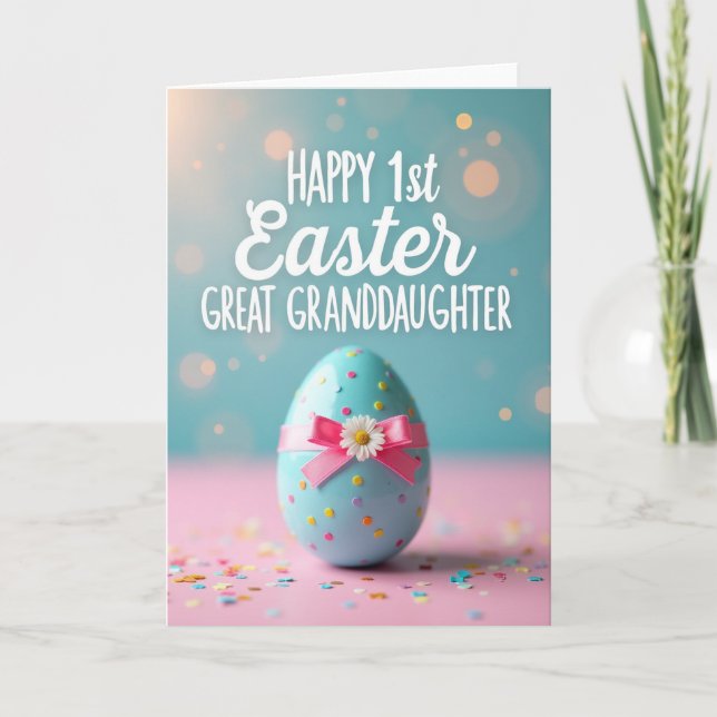 Alles Gute zum ersten Ostern Enkelkarte Karte (Vorderseite)