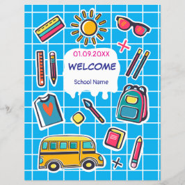 Alles Gute zum ersten Schultag Flyer