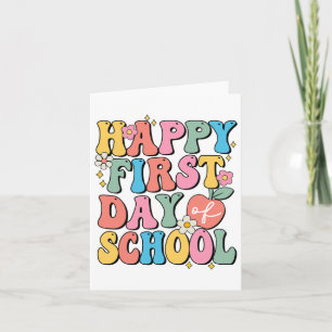 Alles Gute zum ersten Schultag Kinder kommen nach Karte