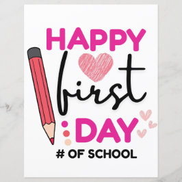 Alles Gute zum ersten Schultag, Niedliche Herzen