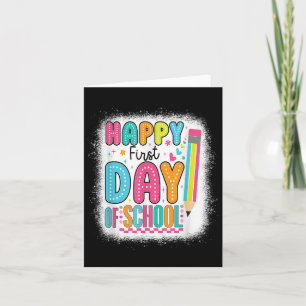 Alles Gute zum ersten Schultag zurück zum Jungen M Karte