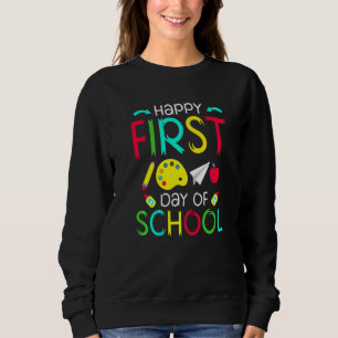 Alles Gute zum ersten Schultag zurück zur Schule P Sweatshirt