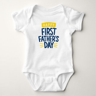 Alles Gute zum ersten Vatertag Baby Strampler