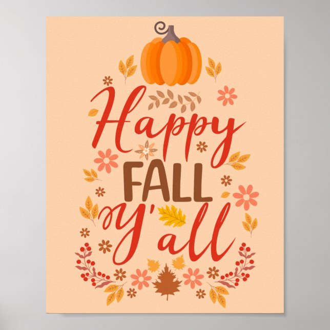 Alles Gute zum Fall Poster (Vorne)