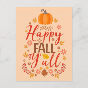 Alles Gute zum Fall Postkarte