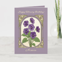 Alles Gute zum Februar-Geburtstag Viola Flowers