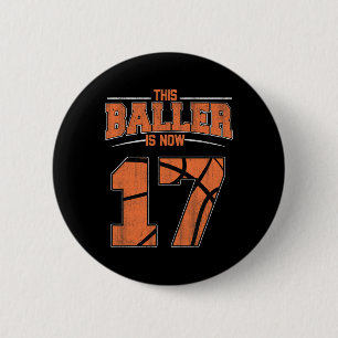 Alles Gute zum Geburtstag 17 Jahre alt Bysketbyll  Button