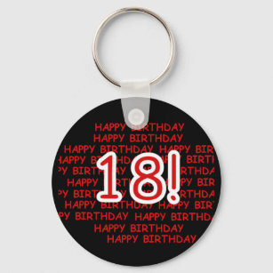 Alles Gute zum Geburtstag 18 Schlüsselanhänger