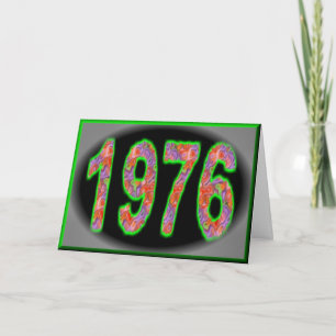 Alles Gute zum Geburtstag 1976 Jahr der 70er Jahre Karte
