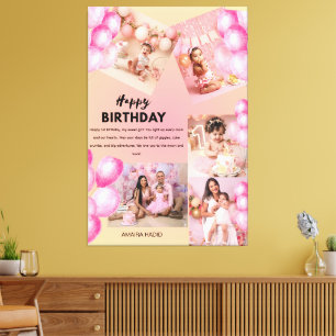 Alles Gute zum Geburtstag 1. Baby Geburtstag Benut Leinwanddruck