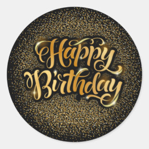 Alles Gute zum Geburtstag 1 ½ Zoll rundes Runder Aufkleber