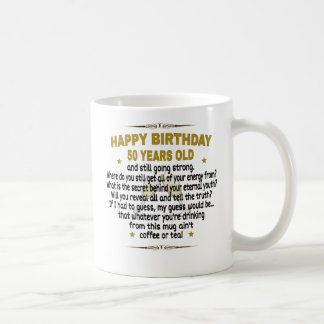  Alles Gute zum Geburtstag 50 Jahre alt Kaffeetasse