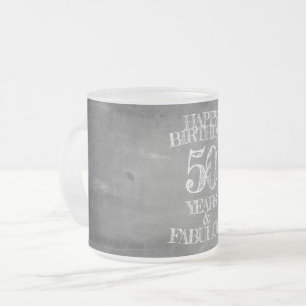Alles Gute zum Geburtstag - 50 Jahre & Fabelhaft Mattglastasse