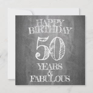 Alles Gute zum Geburtstag - 50 Jahre & vorzüglich