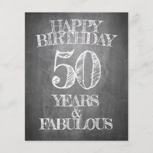 Alles Gute zum Geburtstag - 50 Jahre & vorzüglich