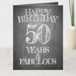 Alles Gute zum Geburtstag - 50 Jahre & vorzüglich Karte