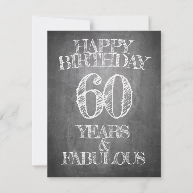 Alles Gute zum Geburtstag - 60 Jahre & Fabulous in (Vorderseite)