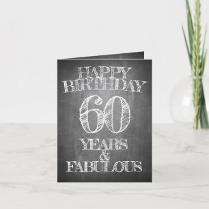 Alles Gute zum Geburtstag - 60 Jahre & Fantastisch Karte