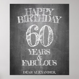 Alles Gute zum Geburtstag - 60 Jahre & Fantastisch Poster