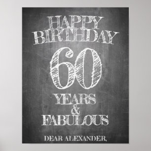 Alles Gute zum Geburtstag - 60 Jahre & Fantastisch Poster