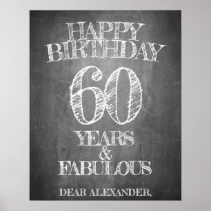 Alles Gute zum Geburtstag - 60 Jahre & Fantastisch Poster