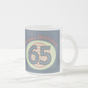 Alles Gute zum Geburtstag 65 Mattglastasse
