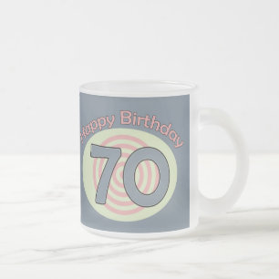 Alles Gute zum Geburtstag 70 Mattglastasse