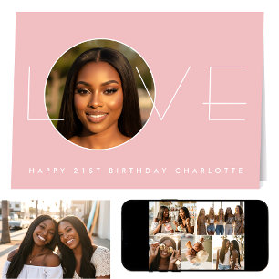 Alles Gute zum Geburtstag 7 Foto Liebe Elegantes R Karte