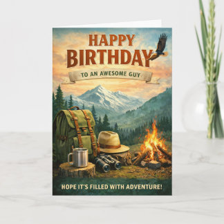 Alles Gute zum Geburtstag - Abenteurer Karte