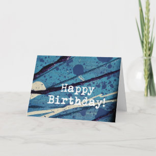 Alles Gute zum Geburtstag Abstrakte Malerei Karte