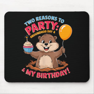 Alles Gute zum Geburtstag am Tag des Murmeltieres  Mousepad