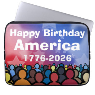 Alles Gute zum Geburtstag Amerika 1776 bis 2026 Laptopschutzhülle