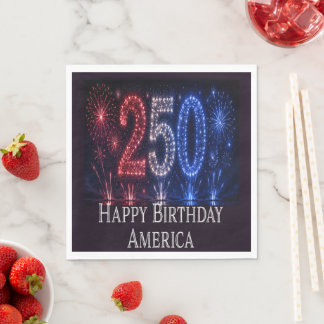 Alles Gute zum Geburtstag Amerika 250. Jubiläum Pa Serviette