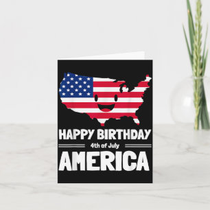 Alles Gute zum Geburtstag Amerika 4. Juli Amerikan Karte
