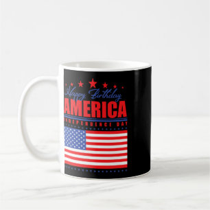 Alles Gute zum Geburtstag Amerika Unabhängigkeitst Kaffeetasse