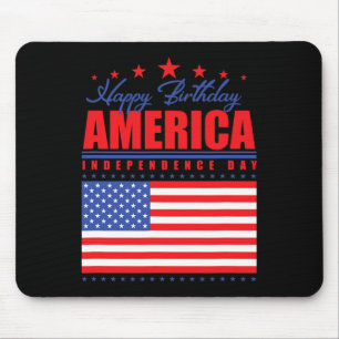 Alles Gute zum Geburtstag Amerika Unabhängigkeitst Mousepad