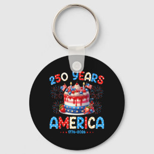 Alles Gute zum Geburtstag Amerika USA 250 Jahre Fr Schlüsselanhänger