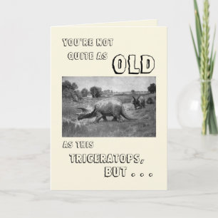 Alles Gute zum Geburtstag an einen Dinosaurier Karte
