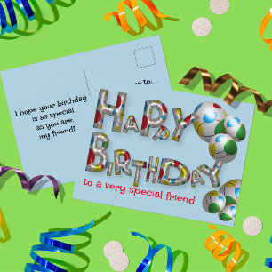 Alles Gute zum Geburtstag an einen ganz besonderen Postkarte