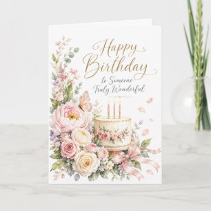 Alles Gute zum Geburtstag an jemanden wirklich Wun Karte