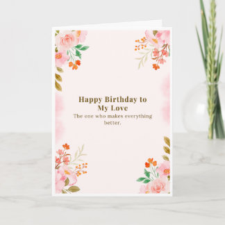 Alles Gute zum Geburtstag an meine Liebe Blumenkar Karte