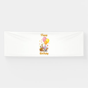 Alles Gute zum Geburtstag Animal Collection 2.5x8  Banner