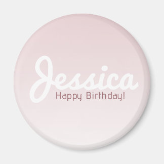 Alles Gute zum Geburtstag, anpassbarer Name | Rose Magnet